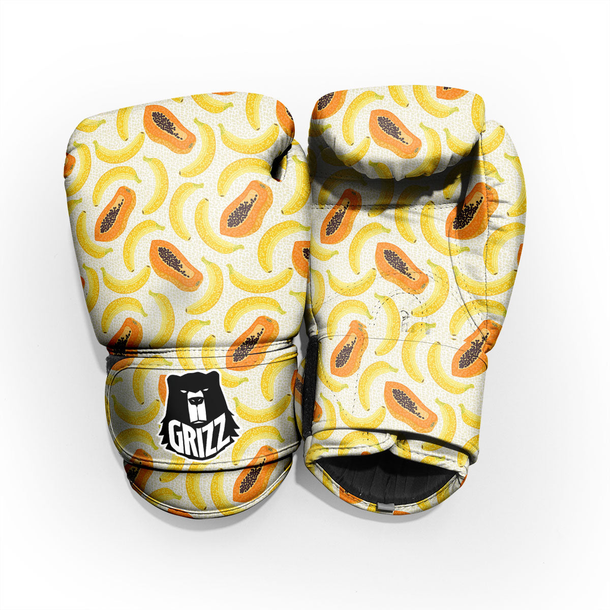 Banana And Papaya Print Pattern Pro Boxing Glove