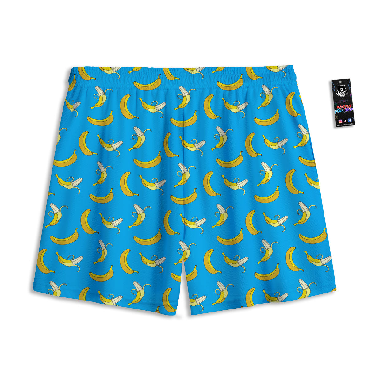 Bat Halloween Print Pattern Mesh Shorts