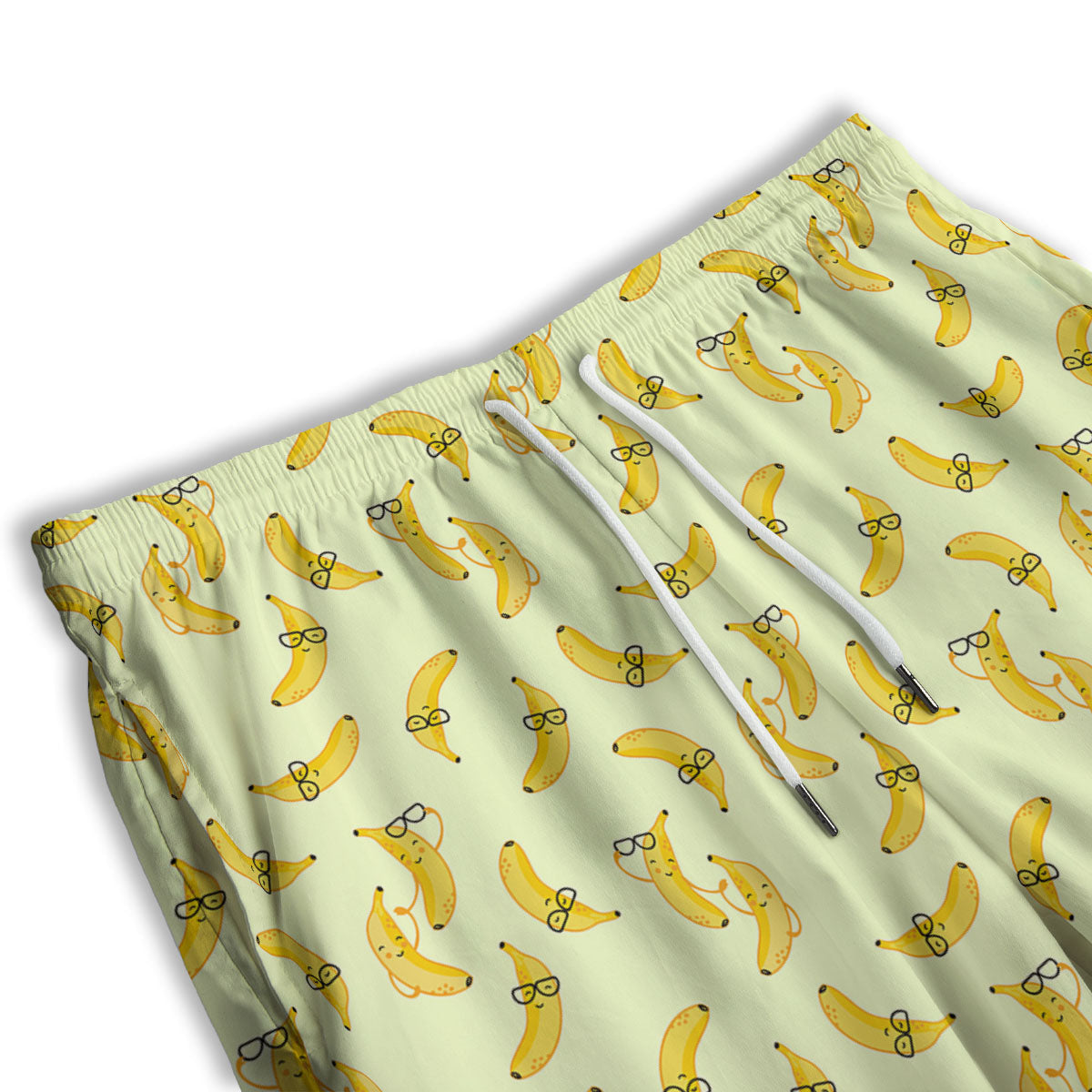 Banana Cute Print Pattern Men's Athletic Shorts