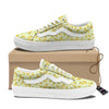 Banana Cute Print Pattern Skate Shoes-grizzshop