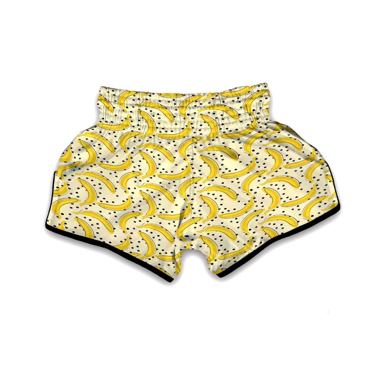 Banana Dot Pattern Print Muay Thai Boxing Shorts-grizzshop
