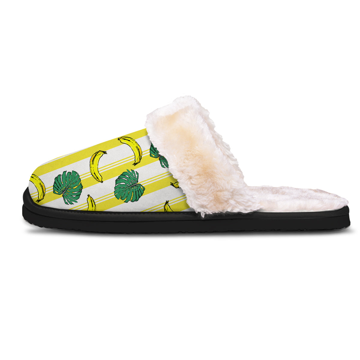 Banana Geometric Yellow Print Pattern Slippers-grizzshop