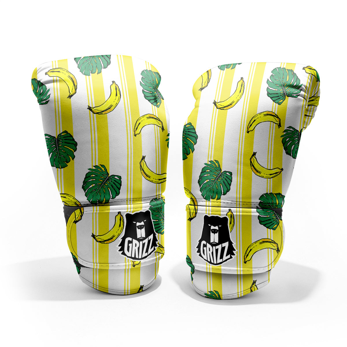 Banana Geometric Yellow Print Pattern Pro Boxing Glove