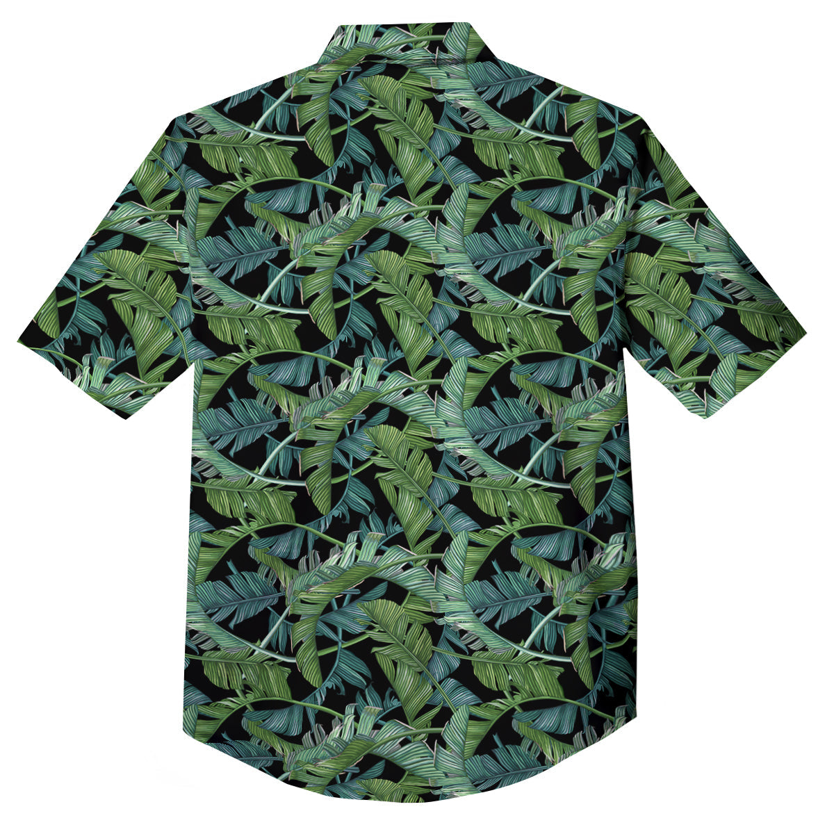 Banana Leaf Print Pattern Button Up Shirt-grizzshop
