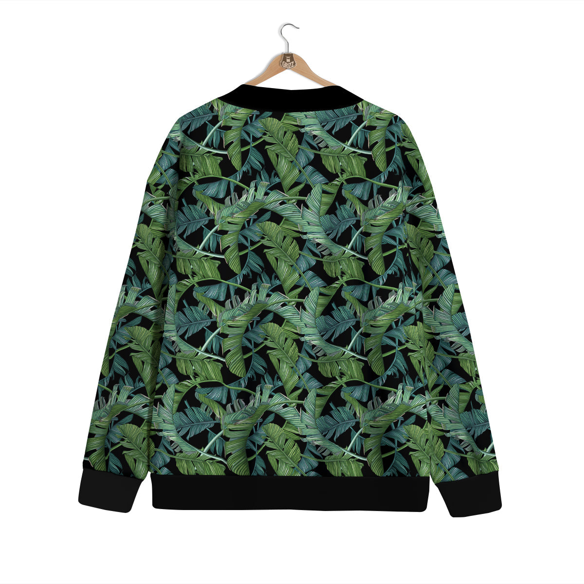 Banana Leaf Print Pattern Cardigan-grizzshop