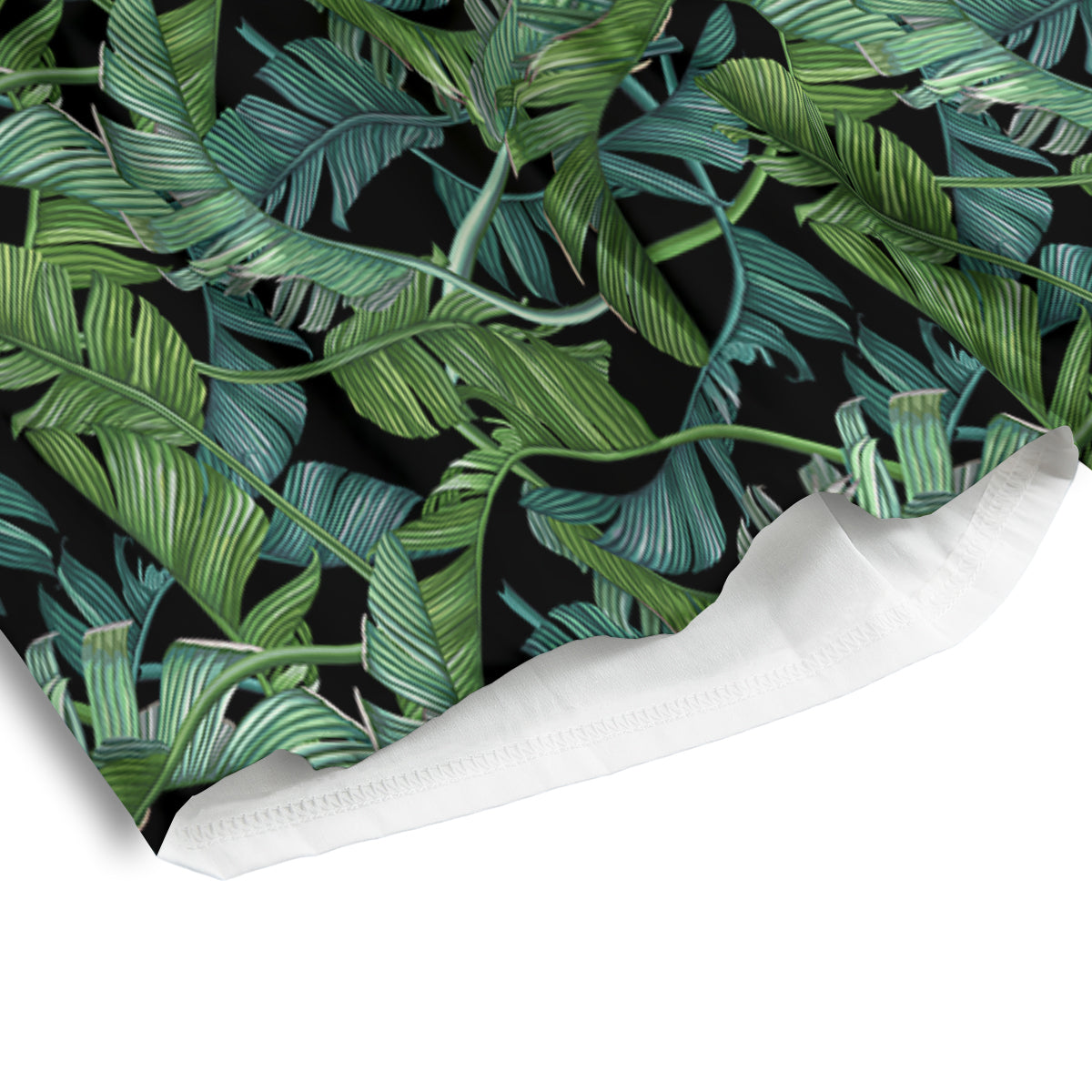 Banana Leaf Print Pattern Men's Athletic Shorts