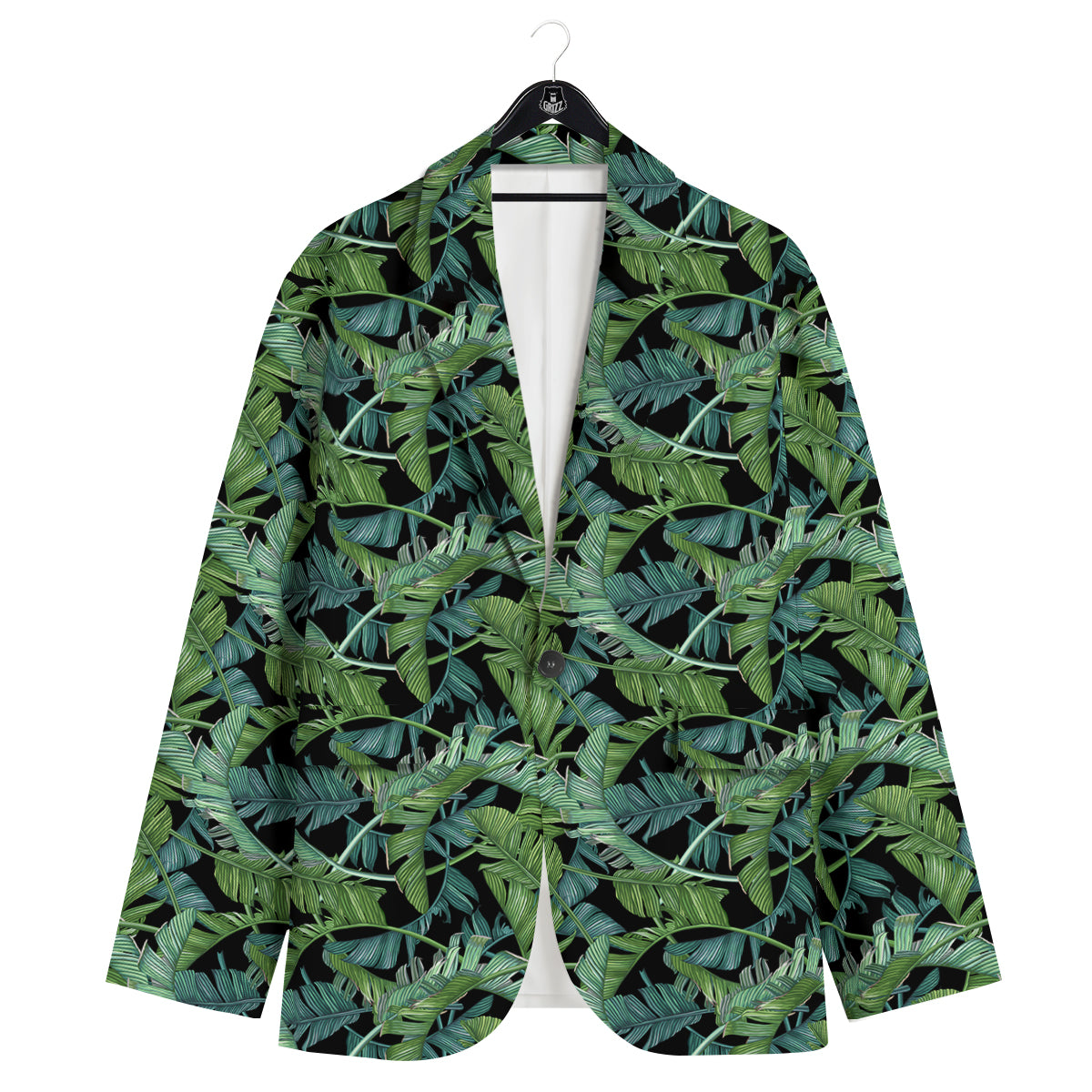 Banana Leaf Print Pattern Men's Sport Coat-grizzshop