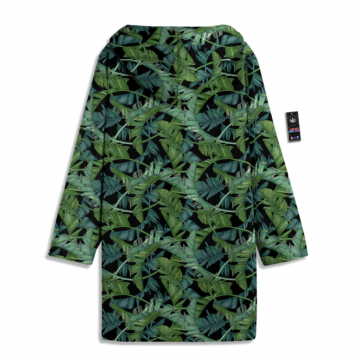 Banana Leaf Print Pattern Men's Windbreaker Jacket-grizzshop