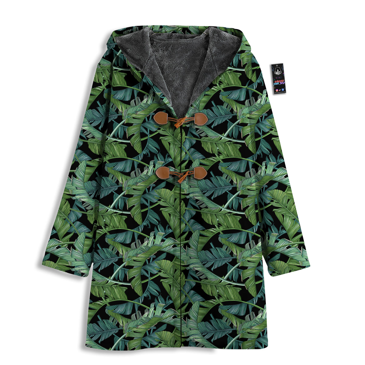 Banana Leaf Print Pattern Men's Windbreaker Jacket-grizzshop