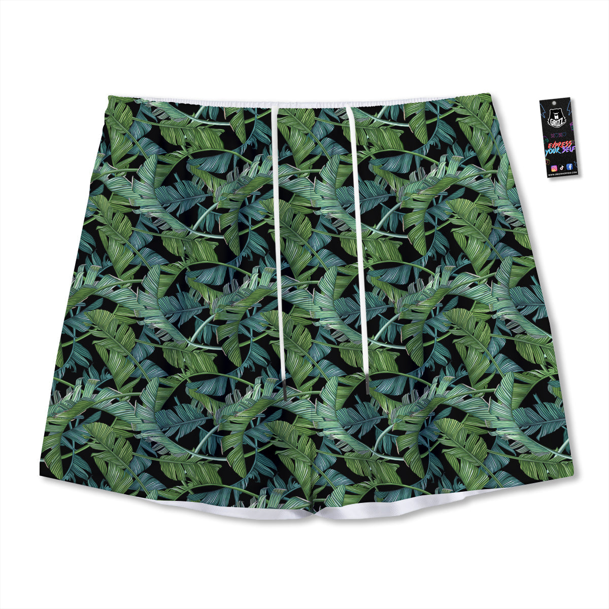 Bullseye Target Grunge Print Mesh Shorts