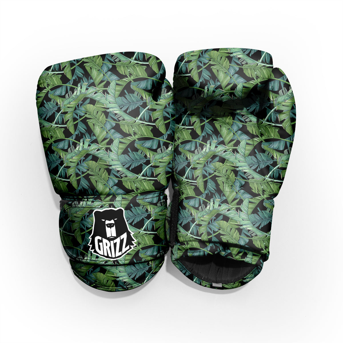 Banana Leaf Print Pattern Pro Boxing Glove