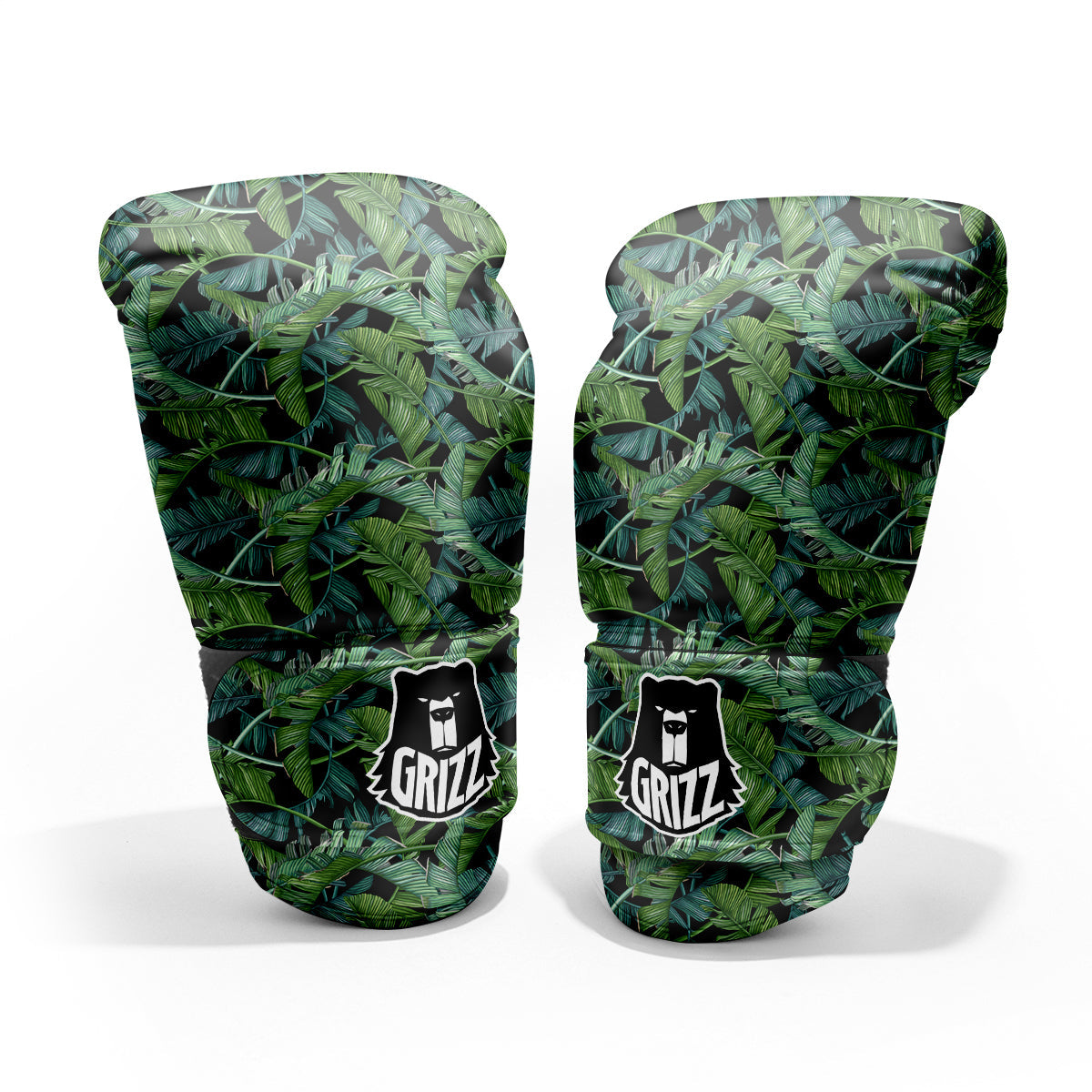 Banana Leaf Print Pattern Pro Boxing Glove