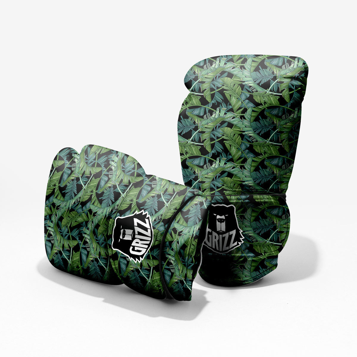 Banana Leaf Print Pattern Pro Boxing Glove