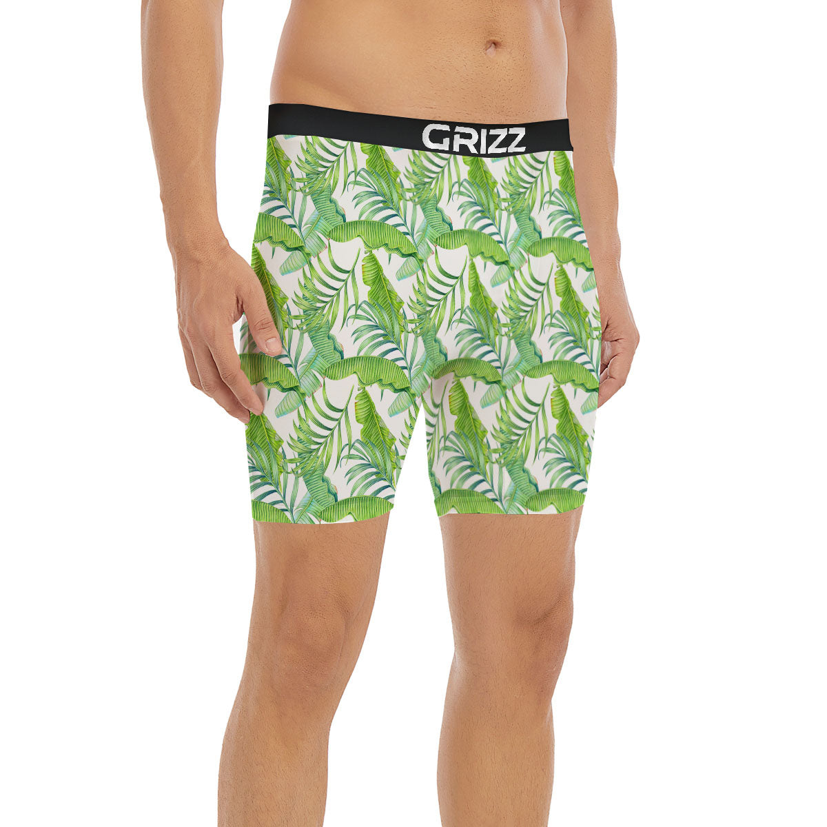 Banana Leave Palm Tree Print Pattern Boxer Briefs-grizzshop