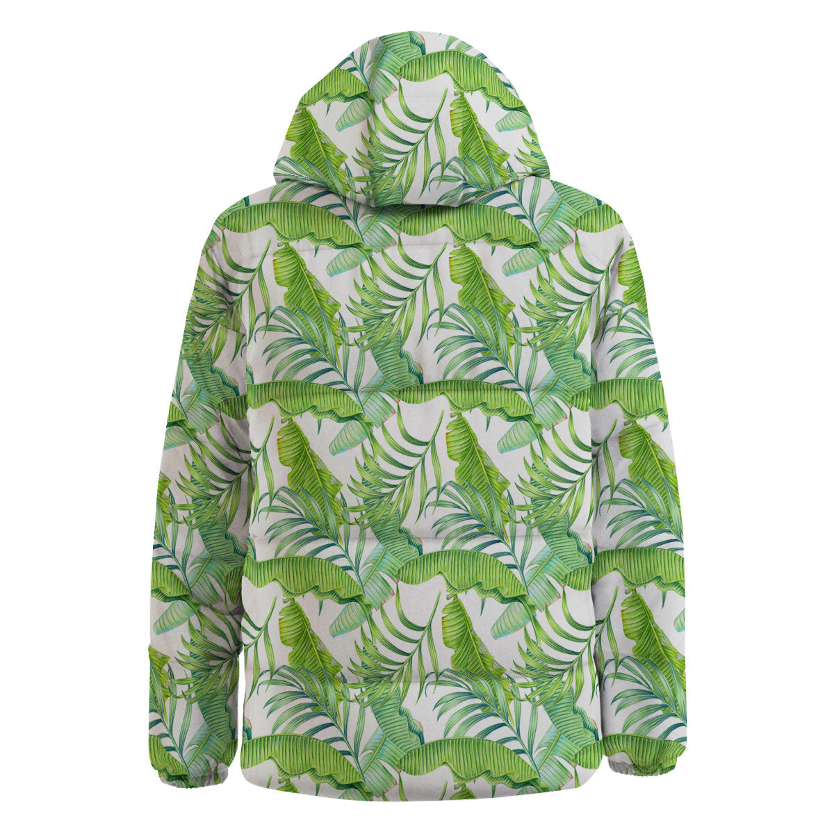 Banana Leave Palm Tree Print Pattern Down Jacket-grizzshop