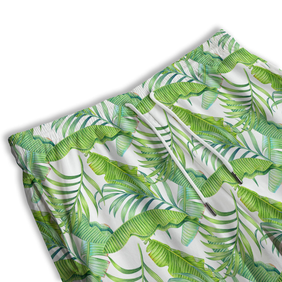Banana Leave Palm Tree Print Pattern Men's Athletic Shorts