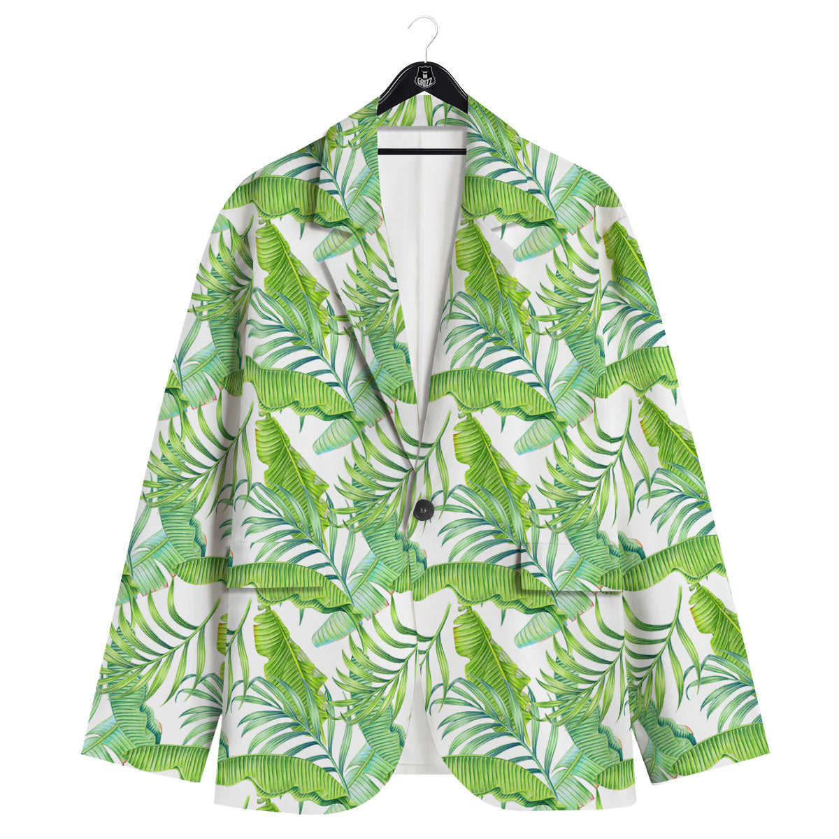 Banana Leave Palm Tree Print Pattern Men's Sport Coat-grizzshop