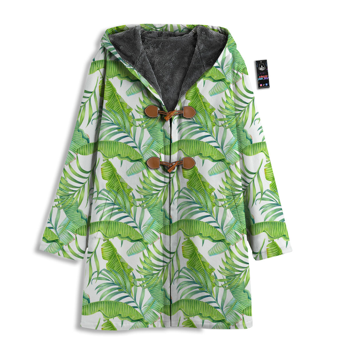 Banana Leave Palm Tree Print Pattern Men's Windbreaker Jacket-grizzshop