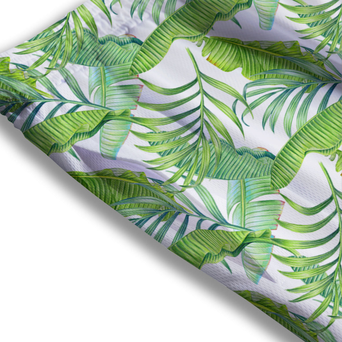 Banana Leave Palm Tree Print Pattern Mesh Shorts