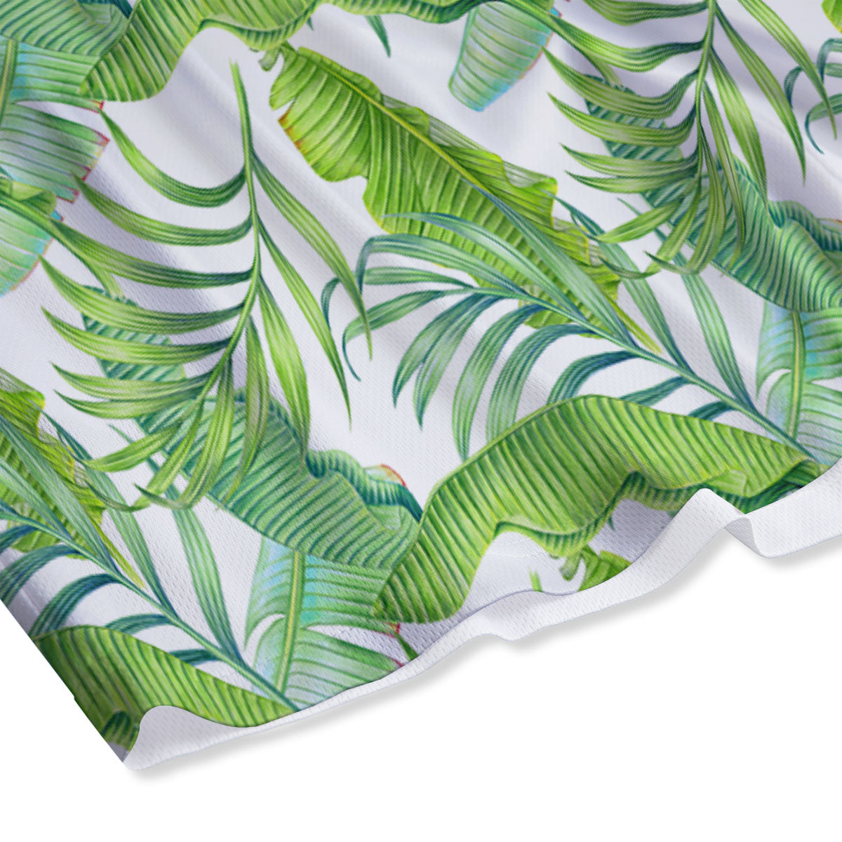 Banana Leave Palm Tree Print Pattern Mesh Shorts