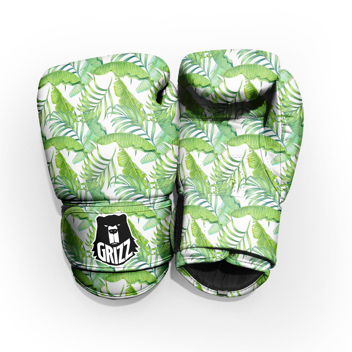 Banana Leave Palm Tree Print Pattern Pro Boxing Glove