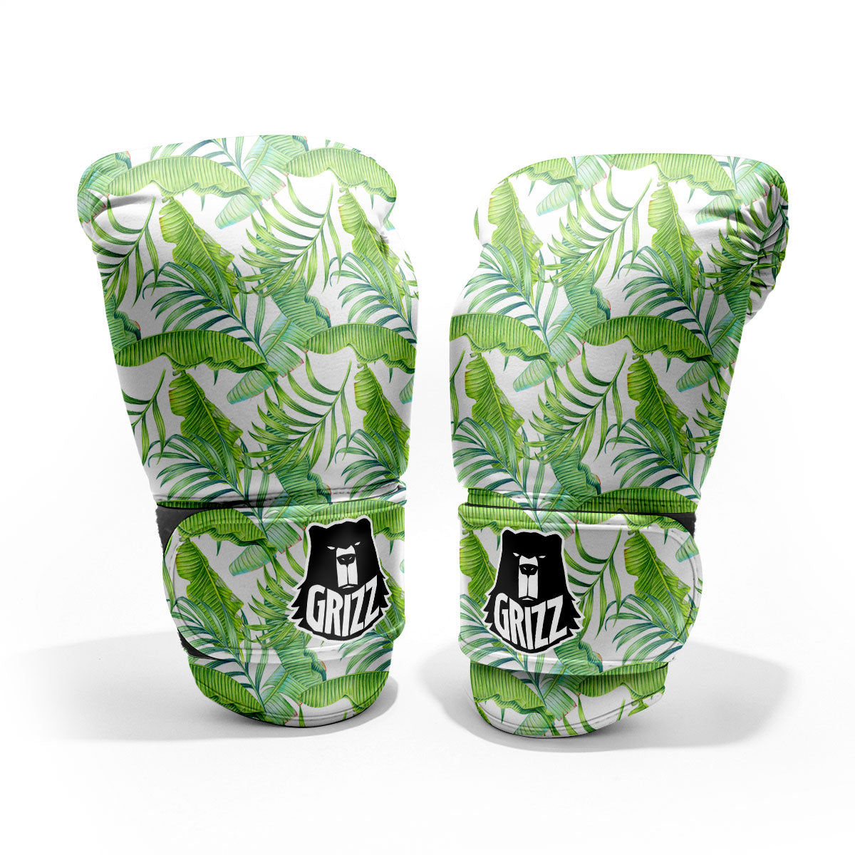 Banana Leave Palm Tree Print Pattern Pro Boxing Glove