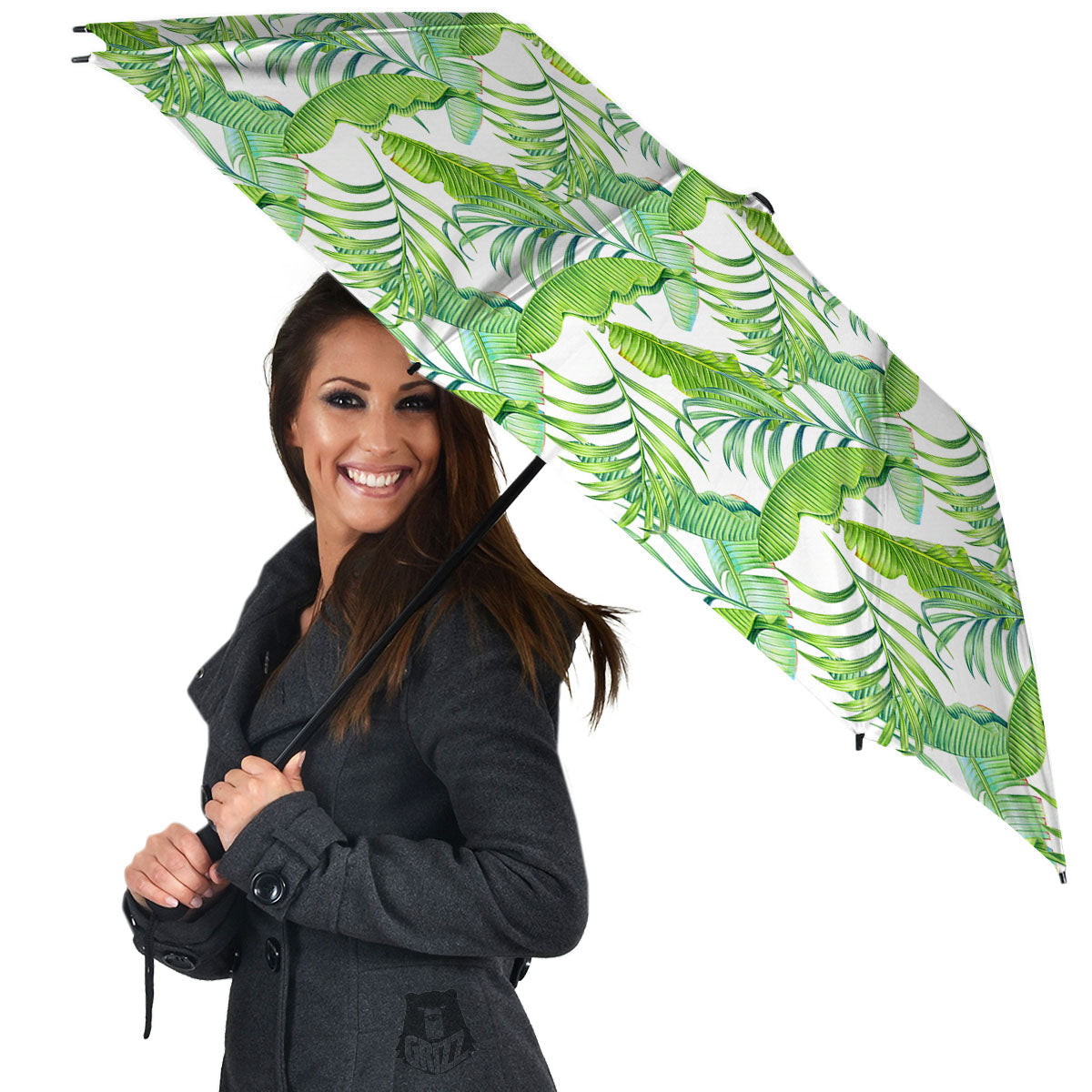 Banana Leave Palm Tree Print Pattern Umbrella-grizzshop