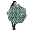 Banana Leaves Teal Print Pattern Umbrella-grizzshop