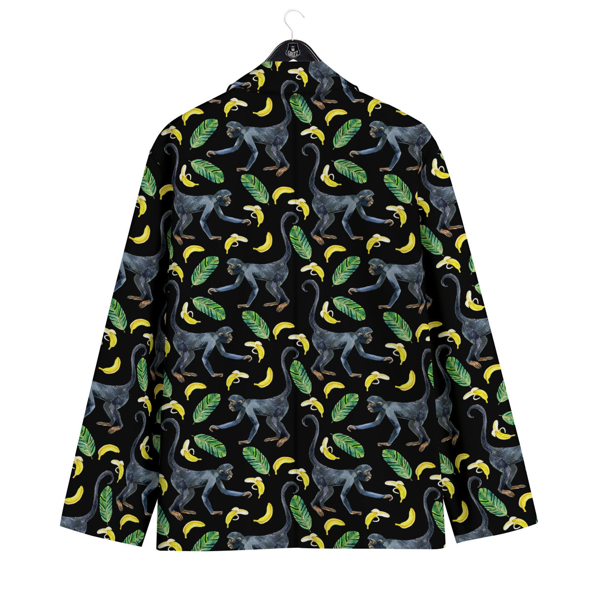 Banana Monkey Pattern Pattern Men's Sport Coat-grizzshop
