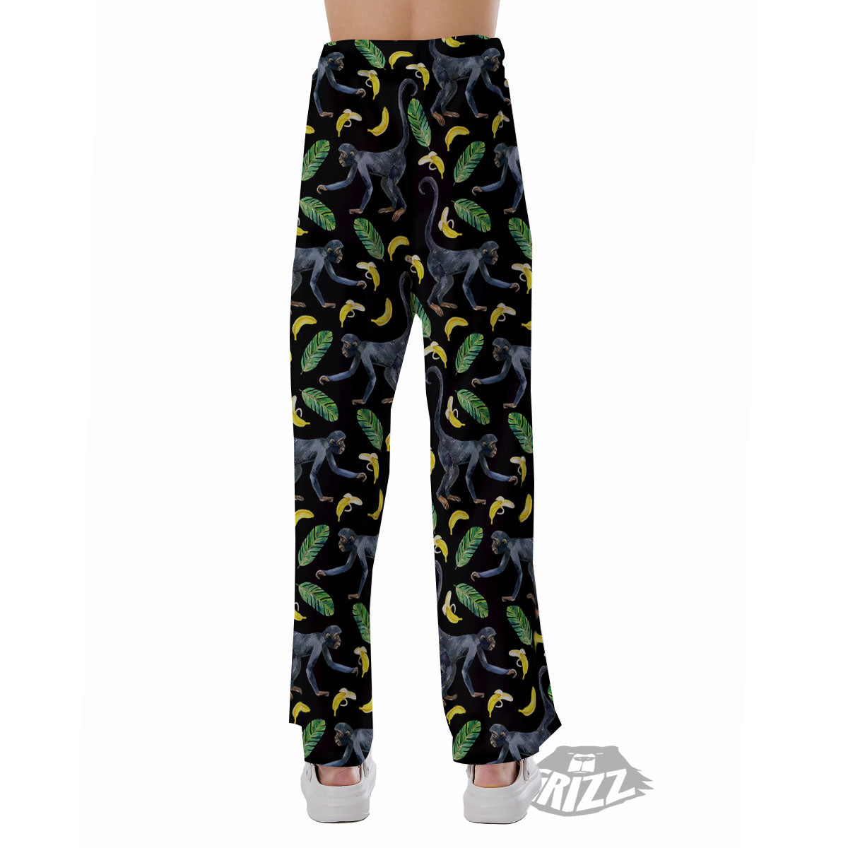 Banana Monkey Pattern Pattern Pajama Pants-grizzshop
