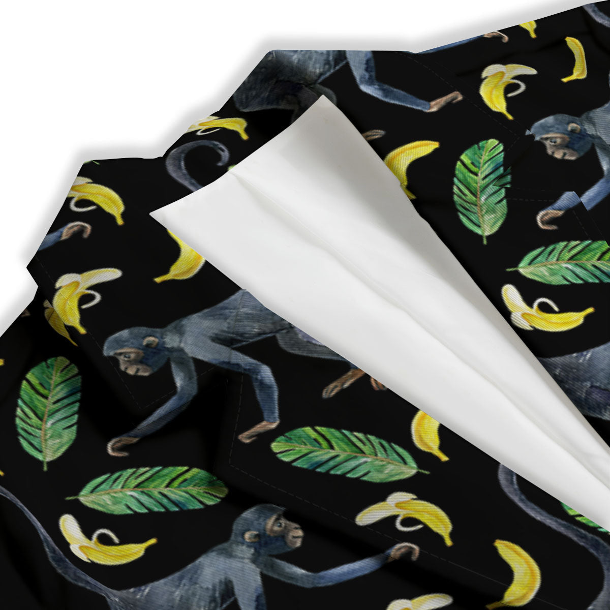 Banana Monkey Pattern Pattern Women's Blazer-grizzshop