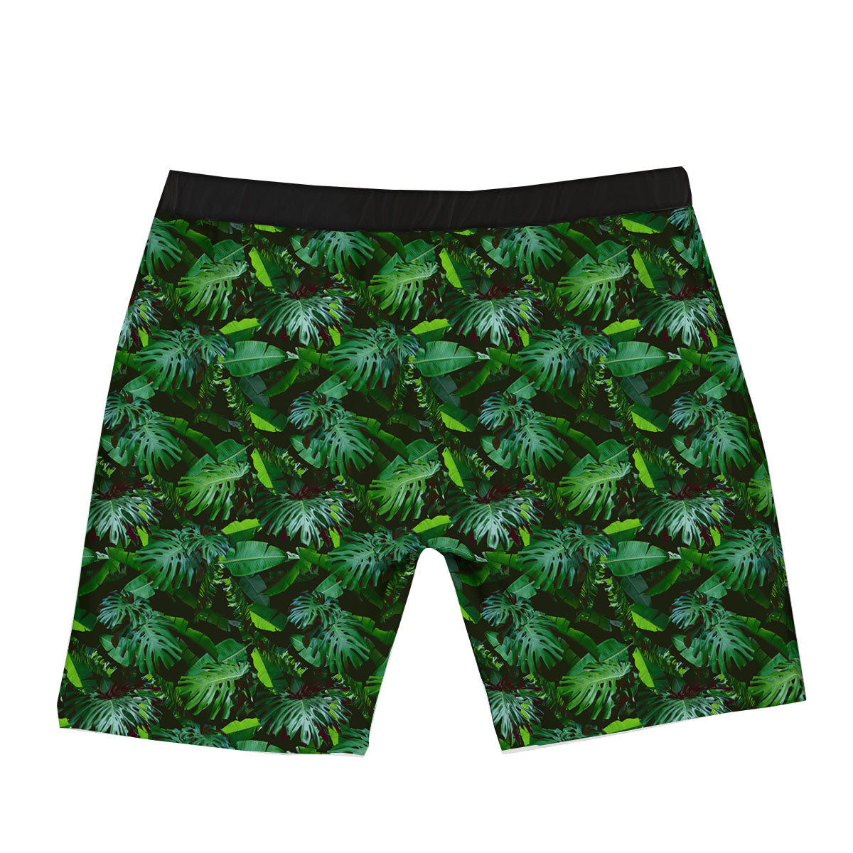 Banana Palm Leaf Green Tropical Print Boxer Briefs-grizzshop