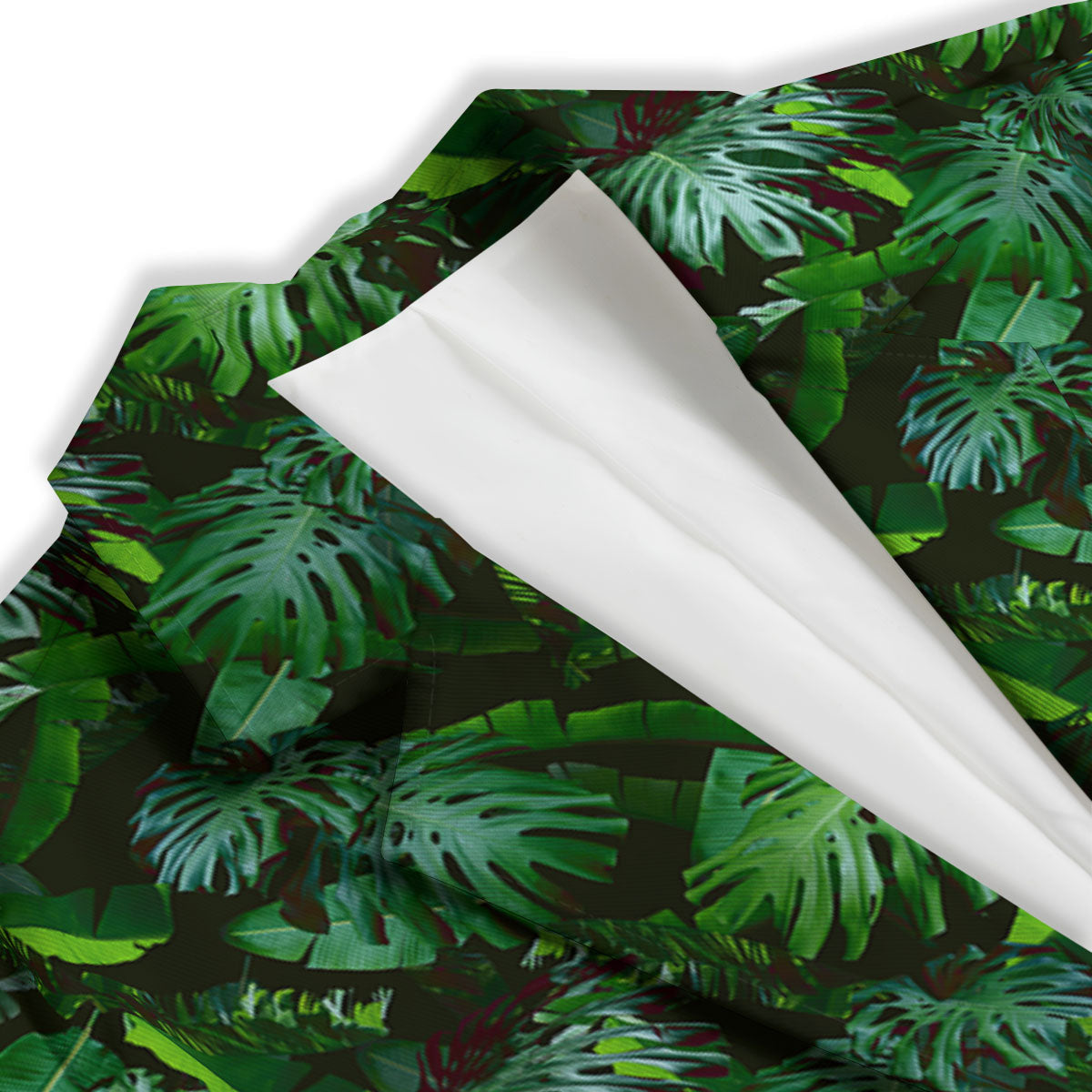 Banana Palm Leaf Green Tropical Print Women's Blazer-grizzshop