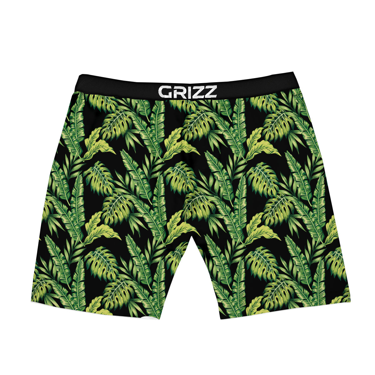 Banana Palm Leaf Print Pattern Boxer Briefs-grizzshop