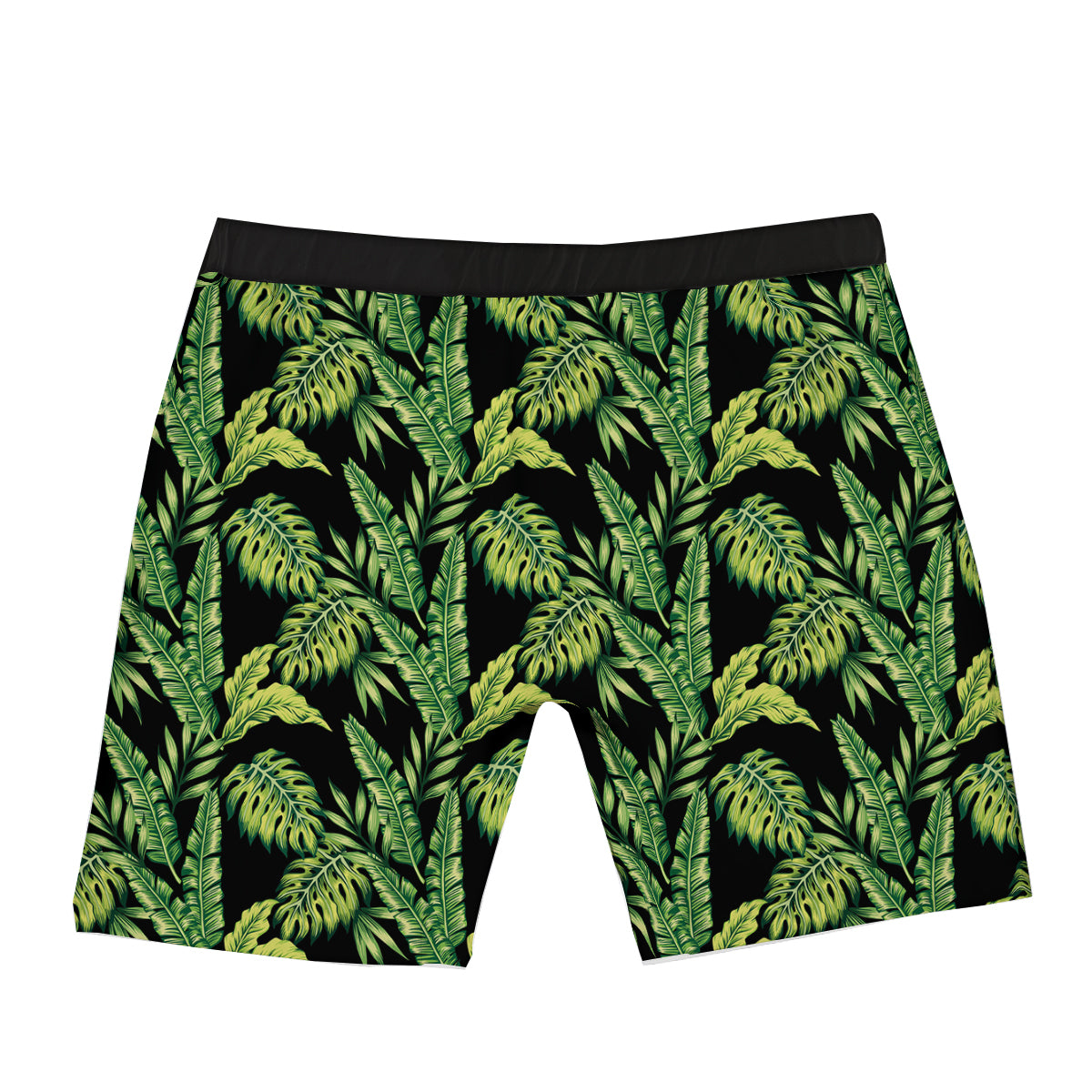 Banana Palm Leaf Print Pattern Boxer Briefs-grizzshop