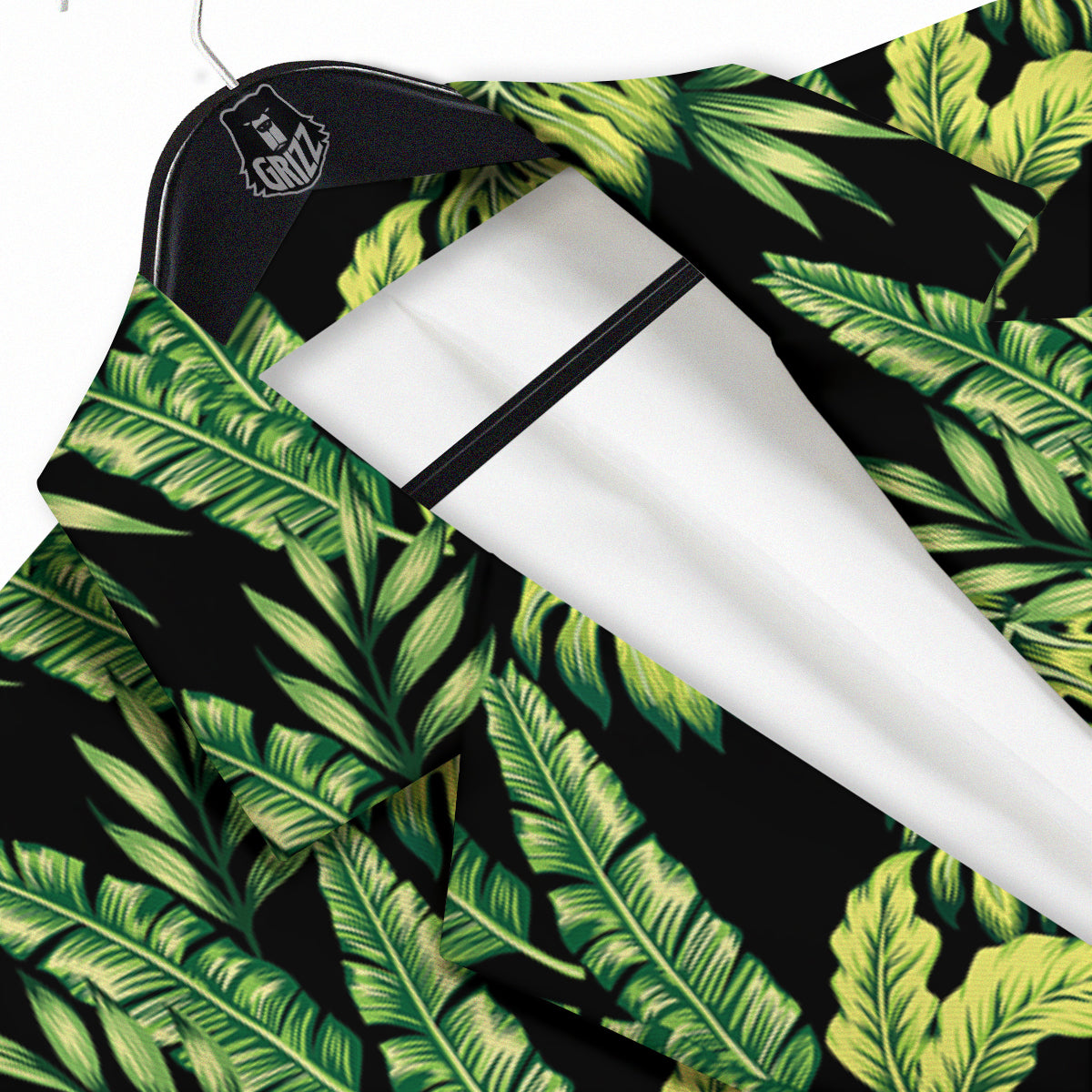 Banana Palm Leaf Print Pattern Men's Sport Coat-grizzshop