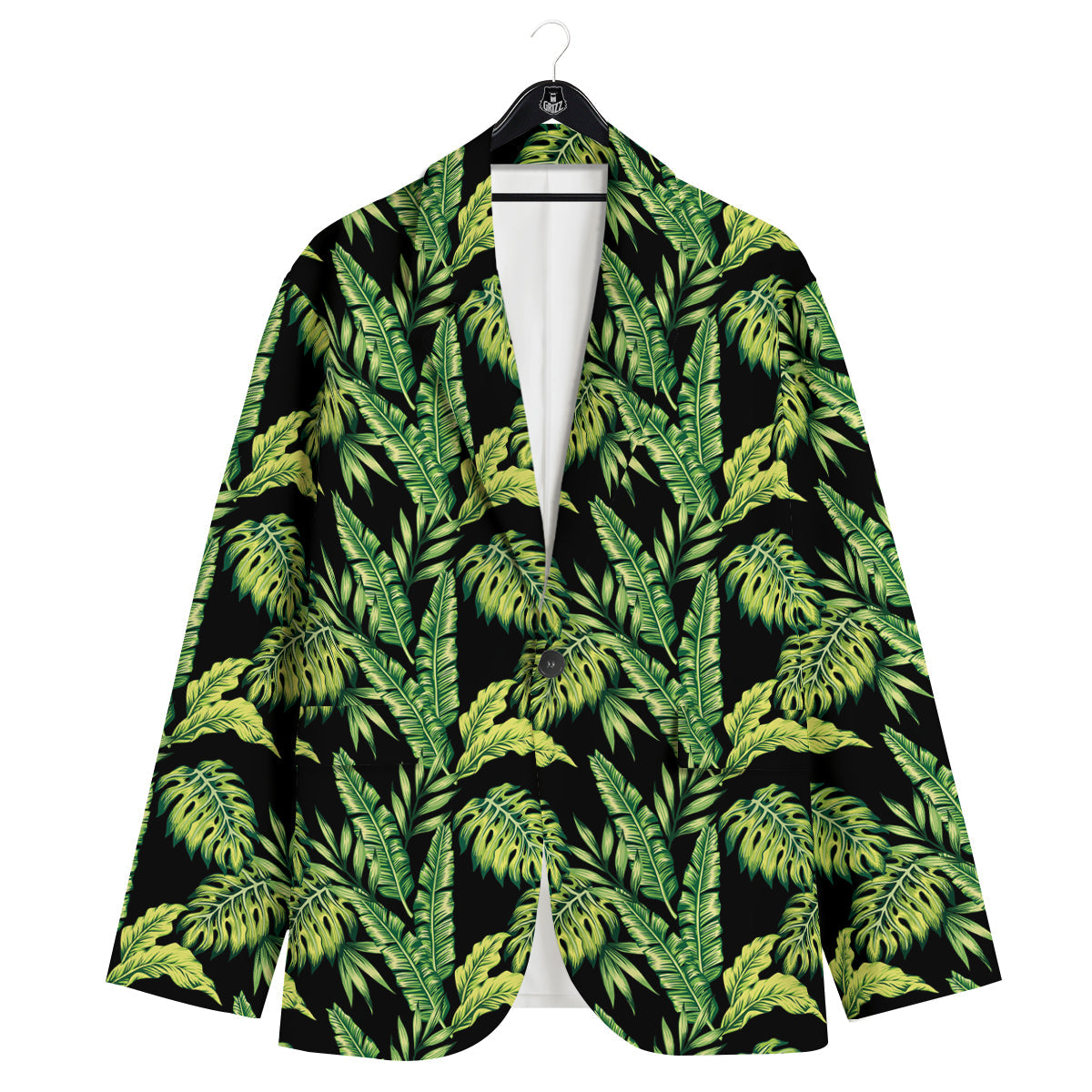 Banana Palm Leaf Print Pattern Men's Sport Coat-grizzshop