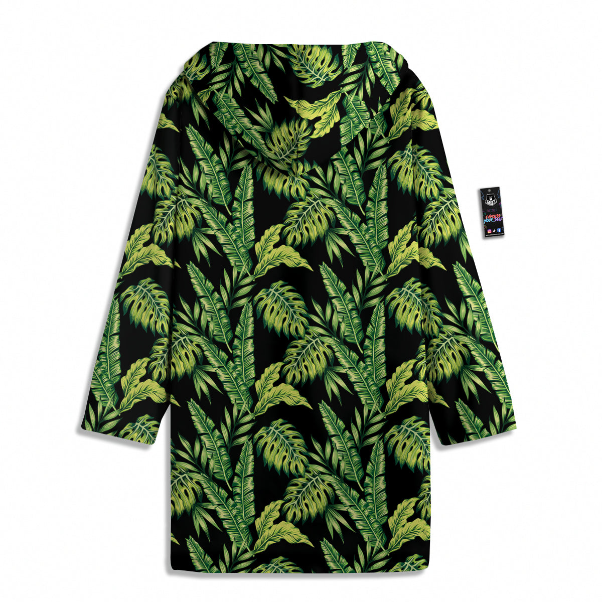 Banana Palm Leaf Print Pattern Men's Windbreaker Jacket-grizzshop