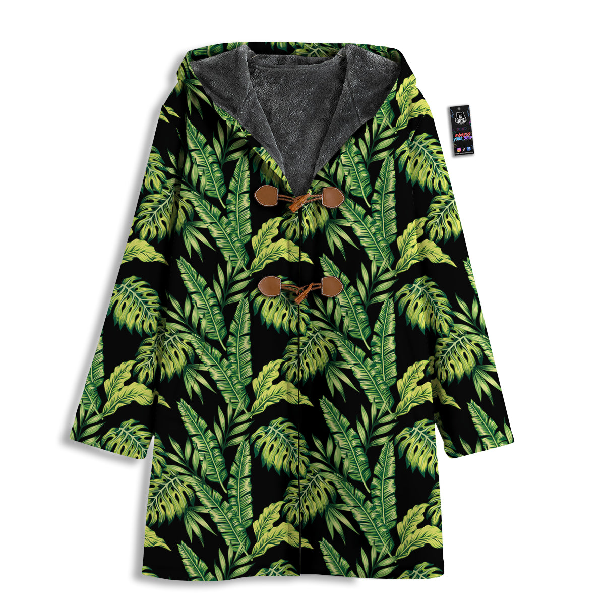 Banana Palm Leaf Print Pattern Men's Windbreaker Jacket-grizzshop
