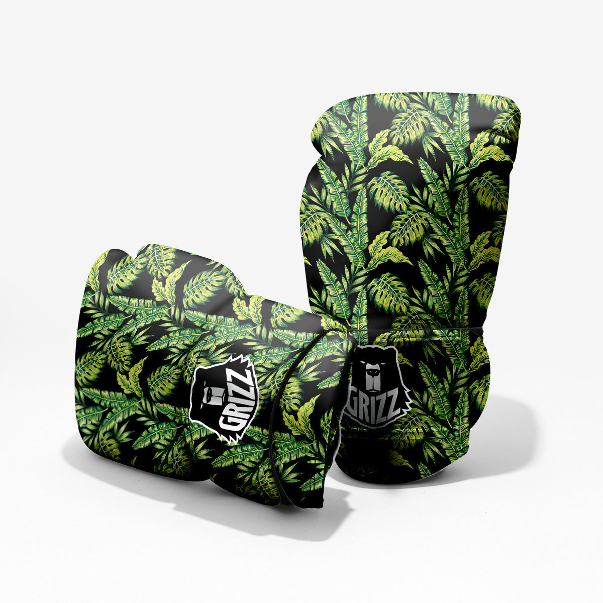 Banana Palm Leaf Print Pattern Pro Boxing Glove
