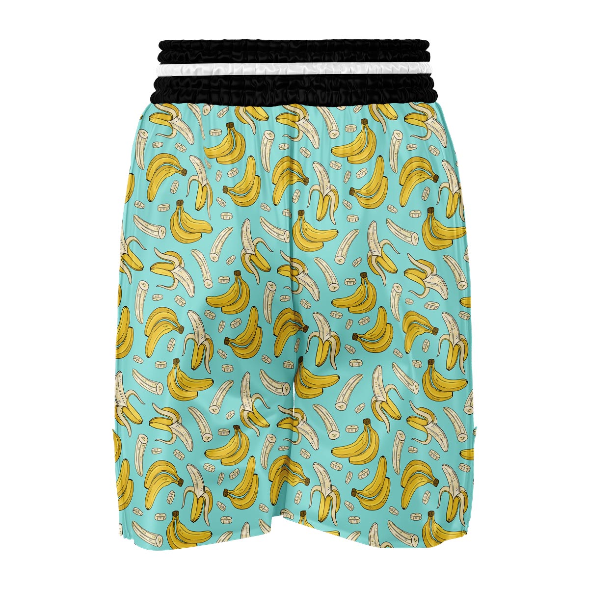 Banana Pattern Print Boxing Shorts-grizzshop