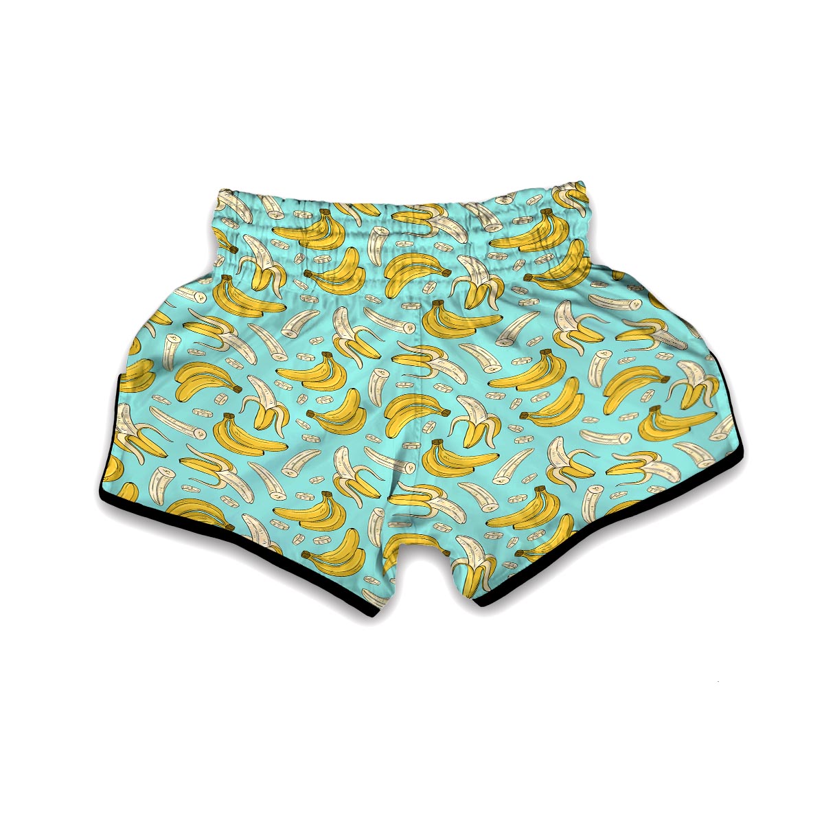 Banana Pattern Print Muay Thai Boxing Shorts-grizzshop
