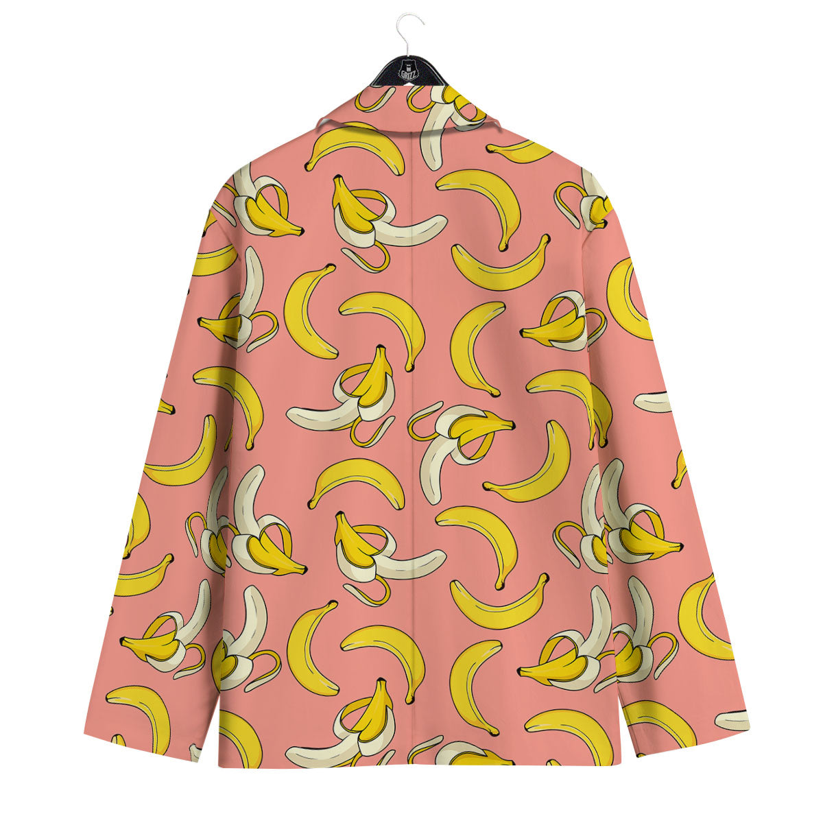 Banana Pink Print Pattern Men's Sport Coat-grizzshop