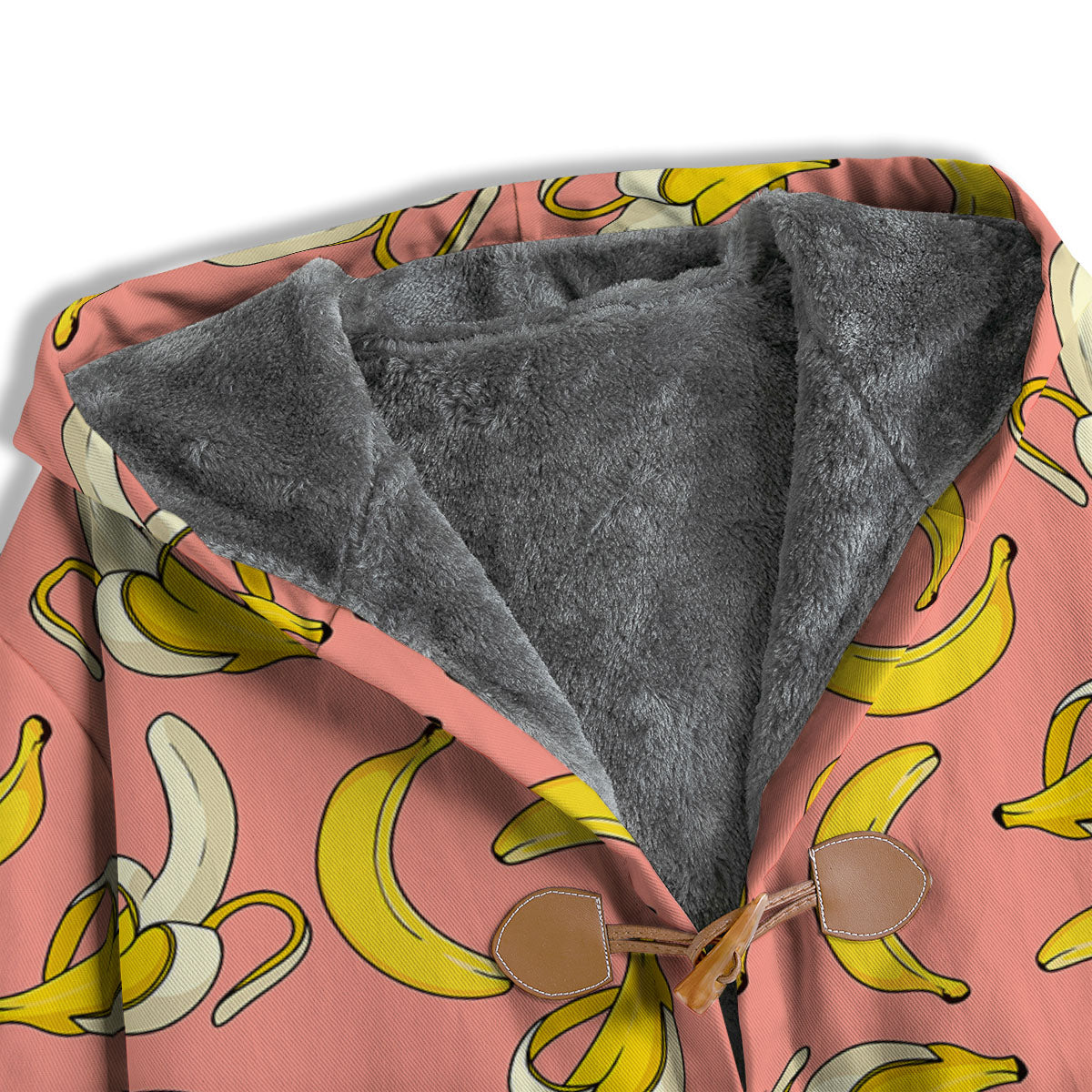 Banana Pink Print Pattern Men's Windbreaker Jacket-grizzshop