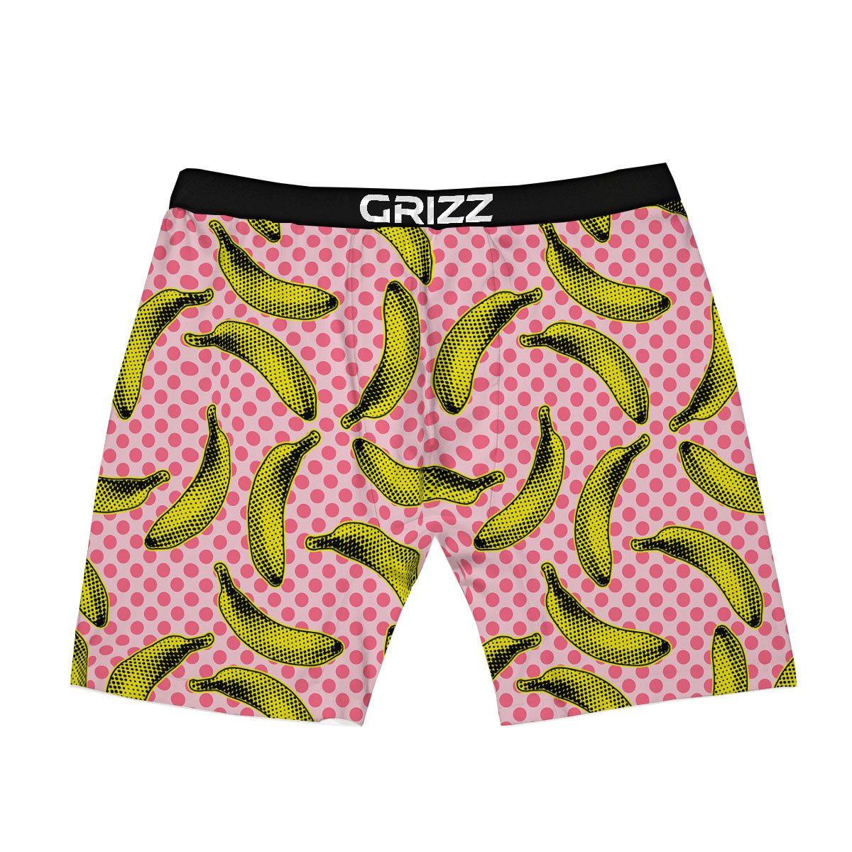 Banana Polka Dot Print Pattern Boxer Briefs-grizzshop