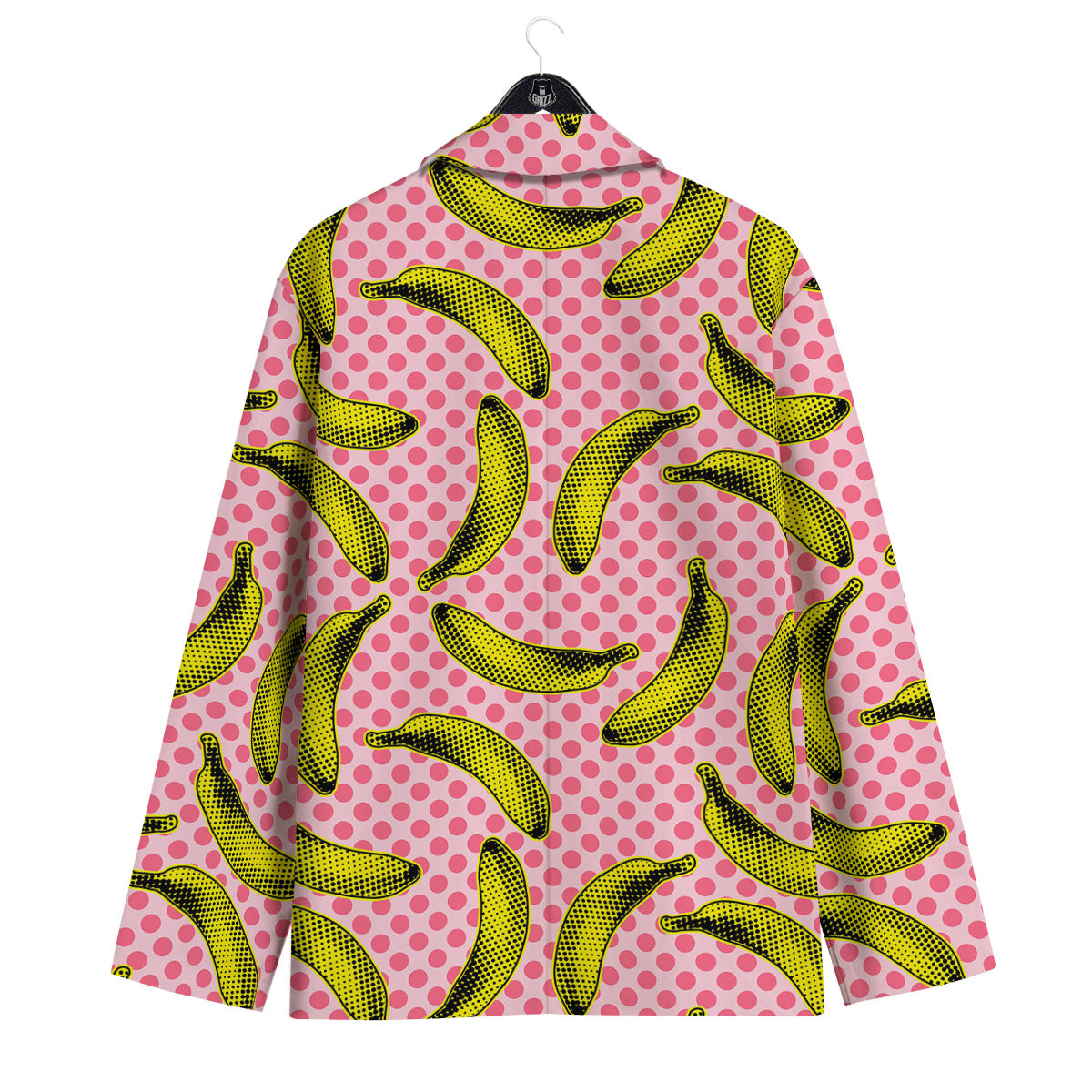 Banana Polka Dot Print Pattern Men's Sport Coat-grizzshop