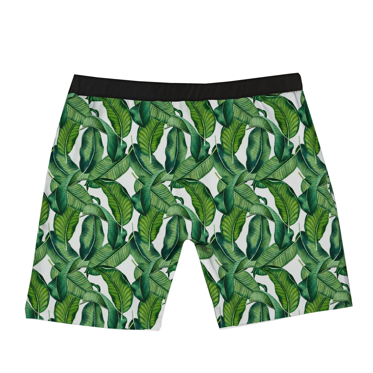 Banana Tropical Green Print Pattern Boxer Briefs-grizzshop