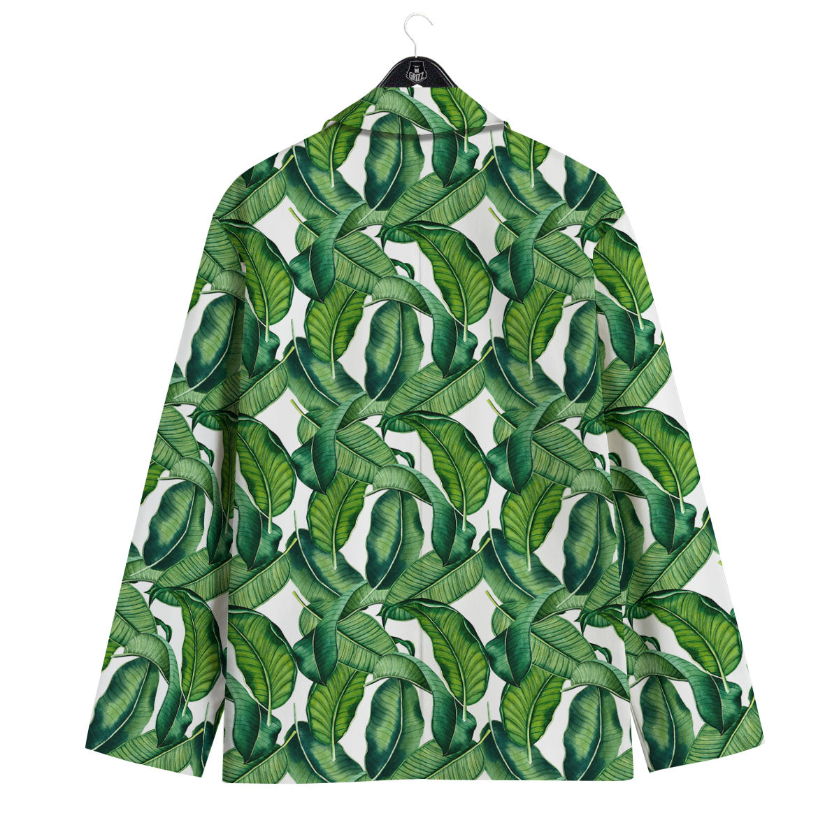 Banana Tropical Green Print Pattern Men's Sport Coat-grizzshop