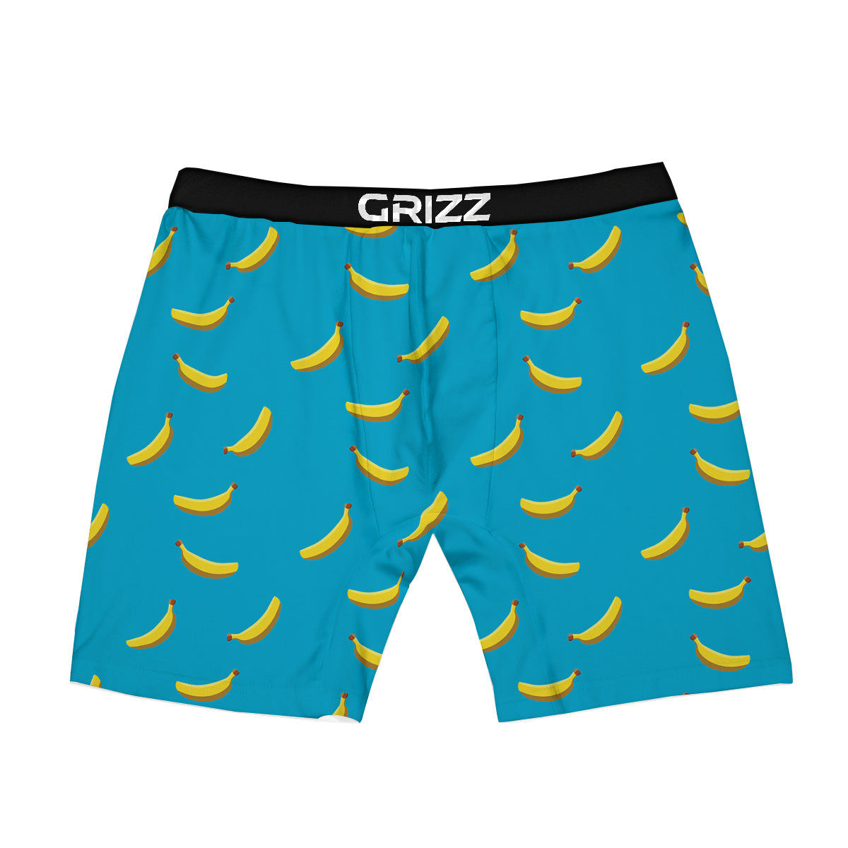 Banana Turquoise Print Pattern Boxer Briefs-grizzshop