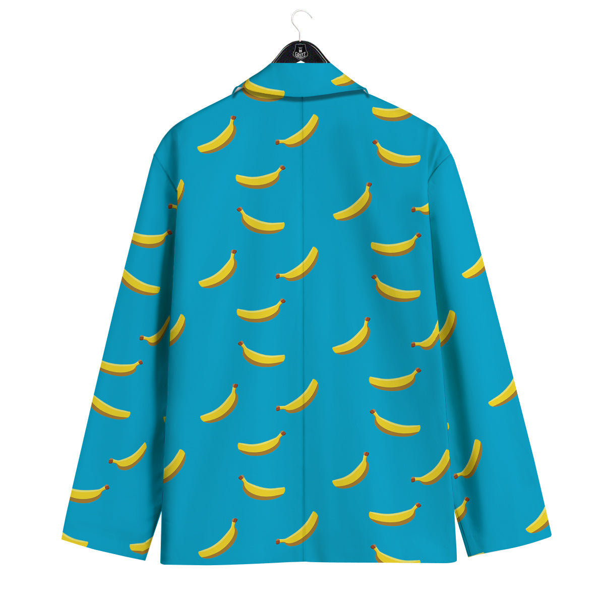 Banana Turquoise Print Pattern Men's Sport Coat-grizzshop